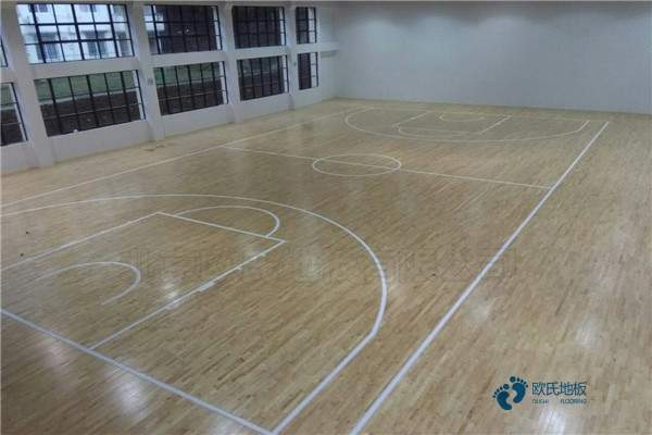 室內籃球館專用運動木地板1